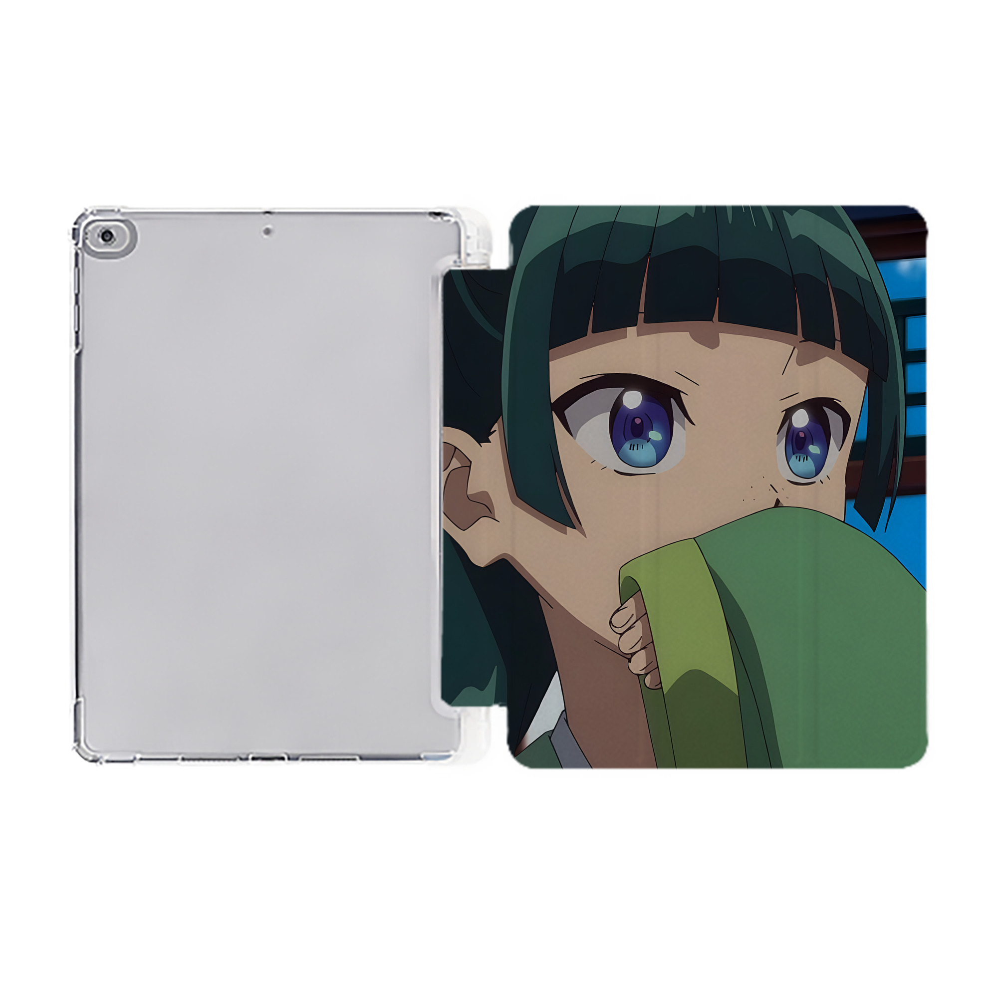 （画像用） 薬屋のひとりごと The Apothecary Diaries IPad ケース ペン収納付き 三つ折りスタンド PUレザー×シリコン 対応機種9.5/10.5/10.9インチ